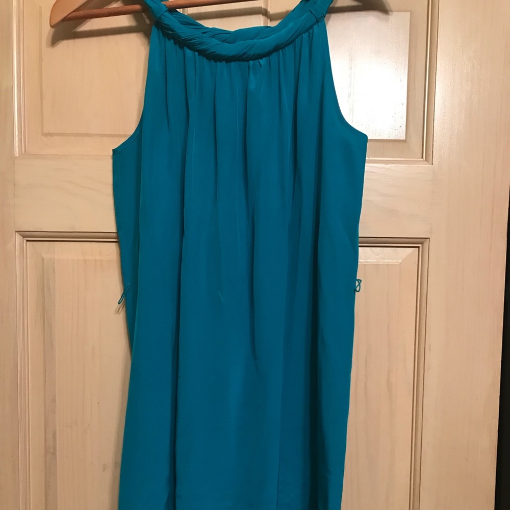 Turquoise sheath dress